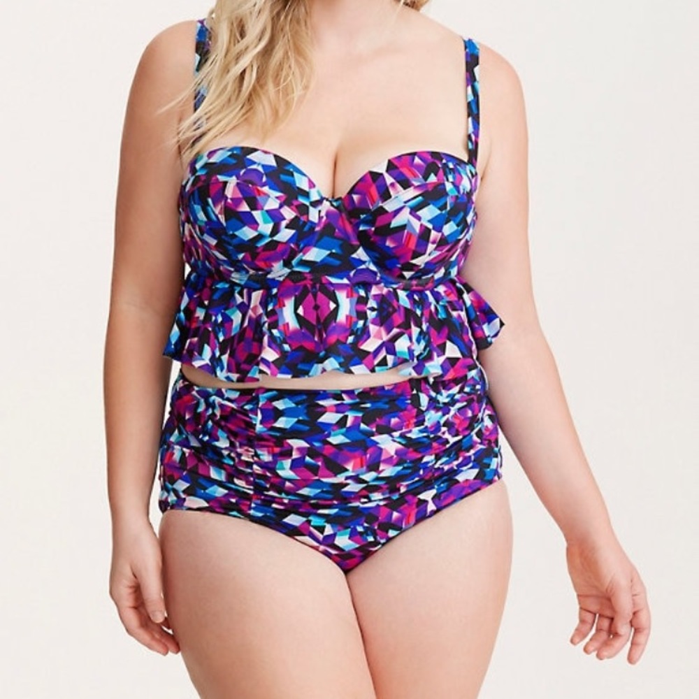 Torrid Geo Print Bikini Plus Size 0